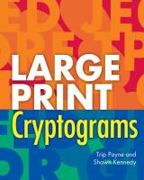 Large Print Cryptograms